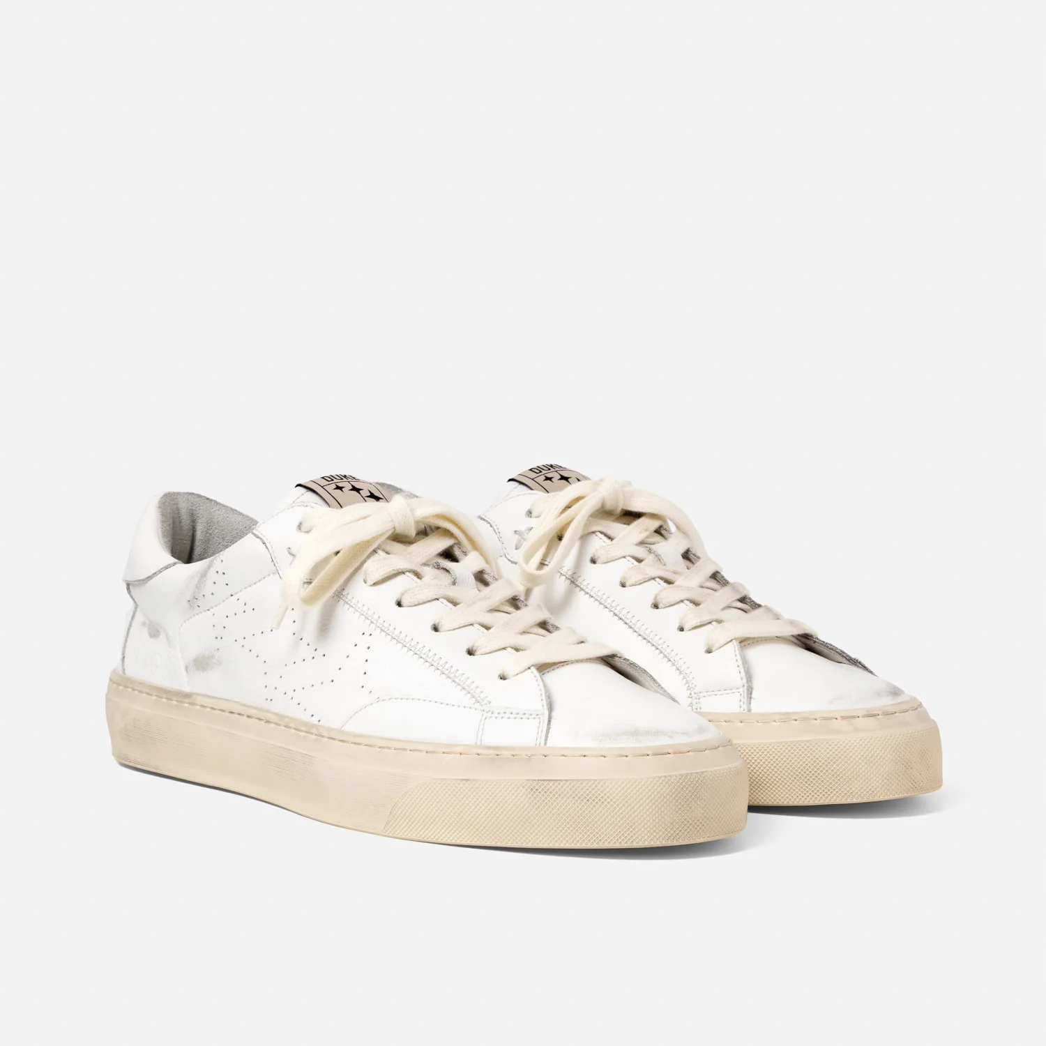 Plus Court White Distressed Sneaker - Men's - Image 3