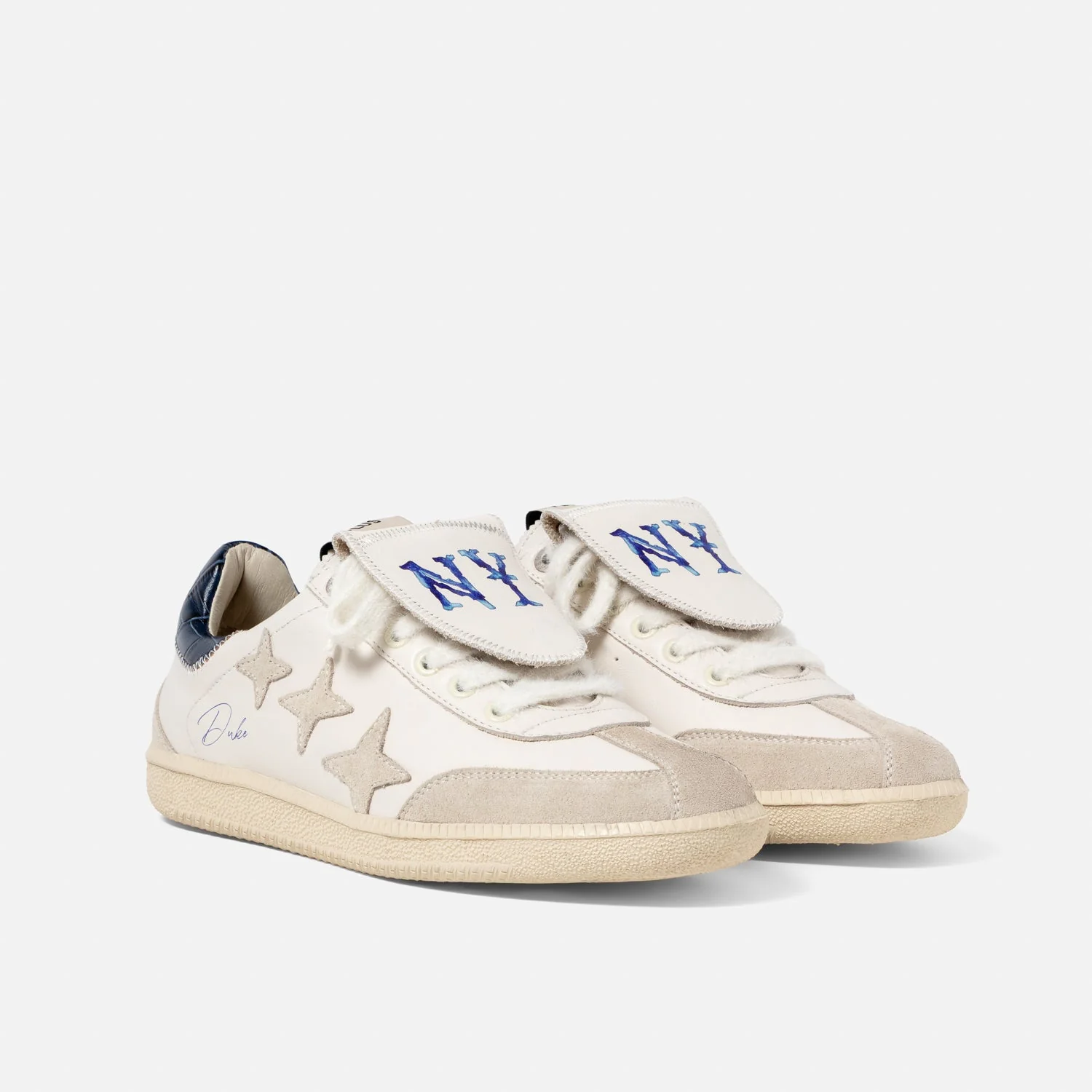 Plus Duke NY White + Navy Sneaker - Women's - Image 3