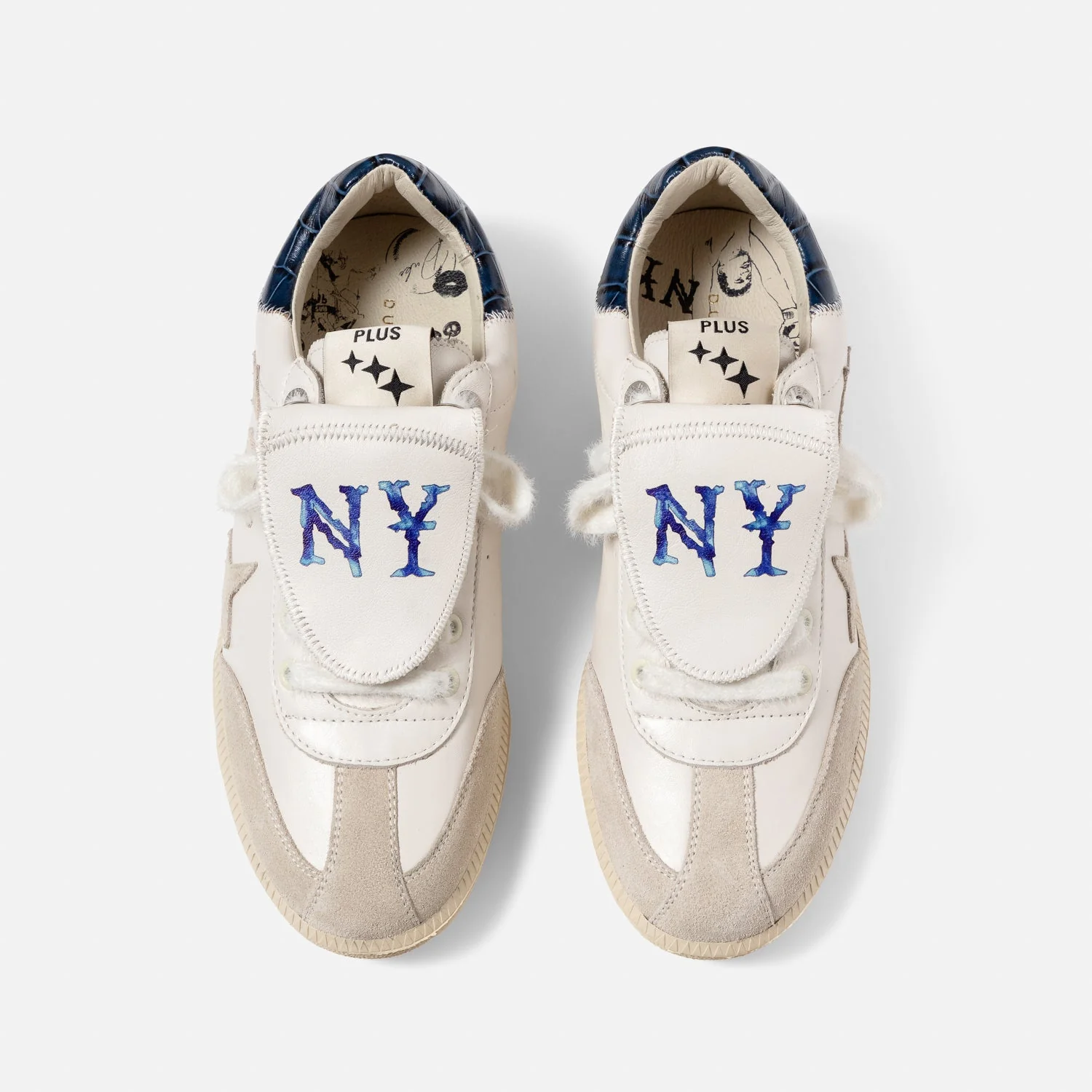 Plus Duke NY White + Navy Sneaker - Women's - Image 4