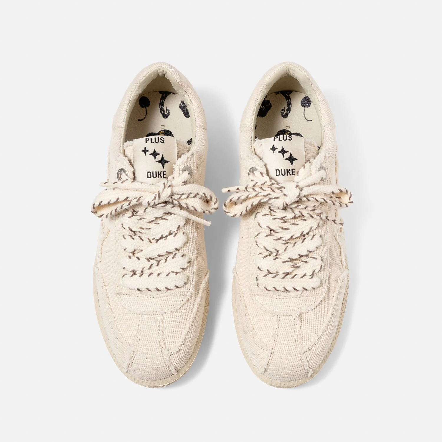 Plus Duke Off-White Canvas Sneaker - Women's - Image 4