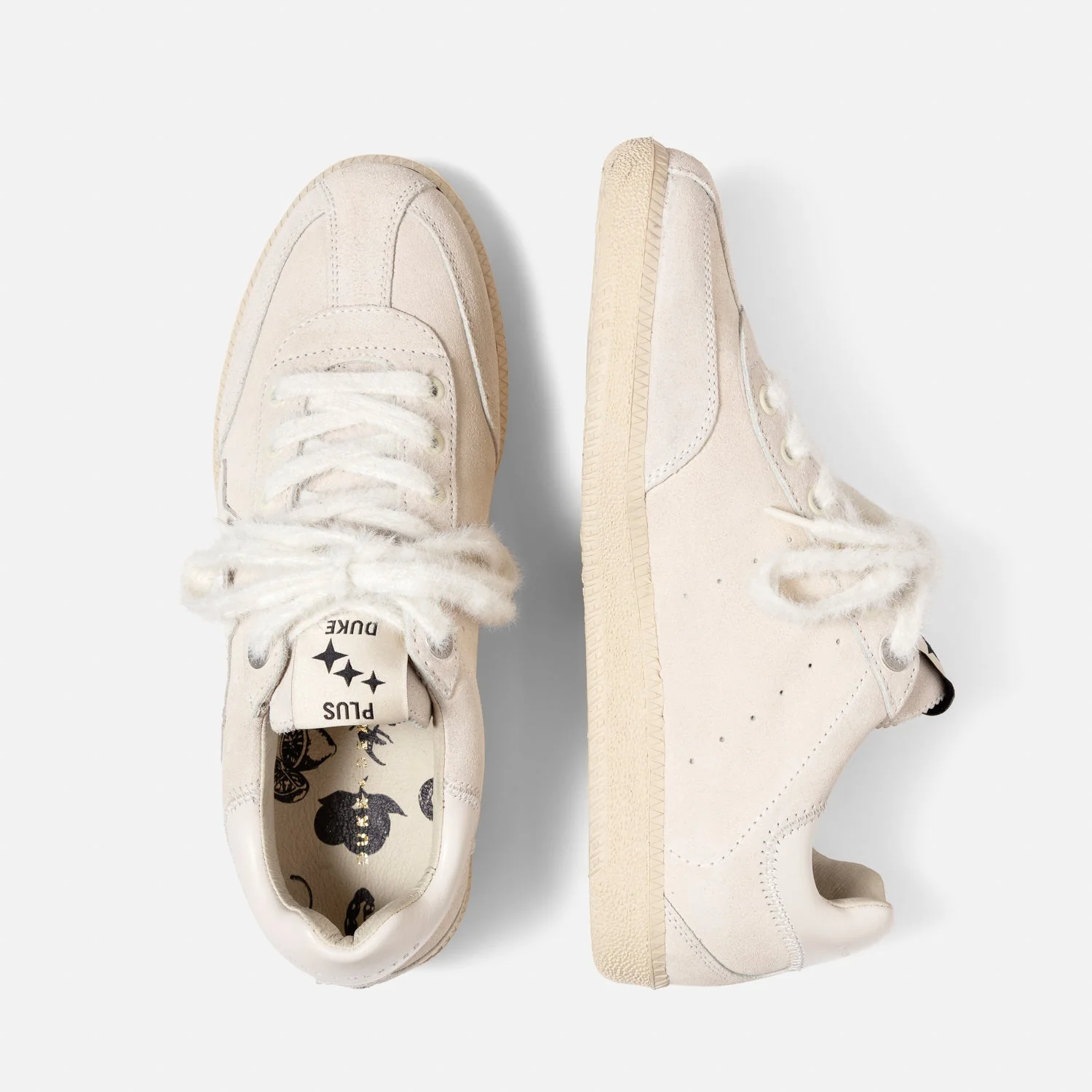 Plus Duke Off-White Suede Sneaker - Women's - Image 5