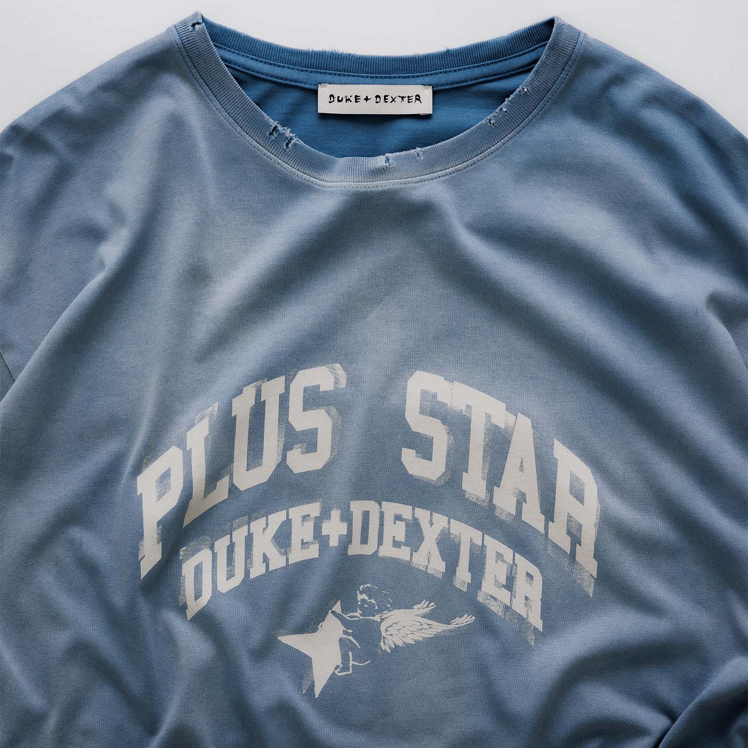 Plus Vintage Washed Navy T-Shirt - Image 4