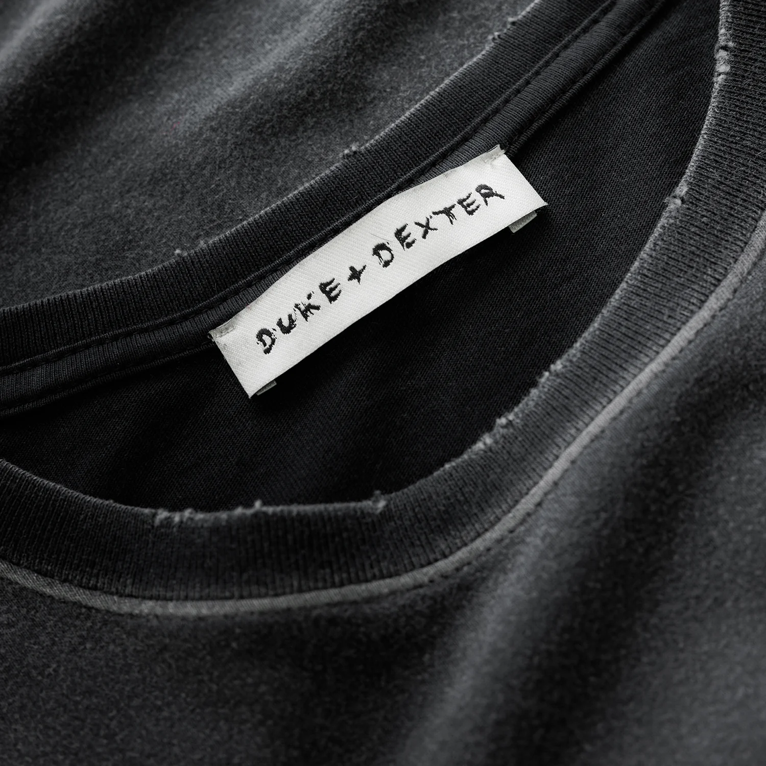 Sun Faded Workwear Washed Black T-Shirt - Image 6