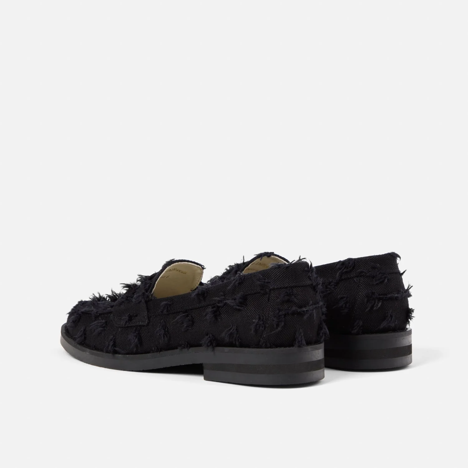 Wilde Black Punched Denim Penny Loafer - Women's - Image 5