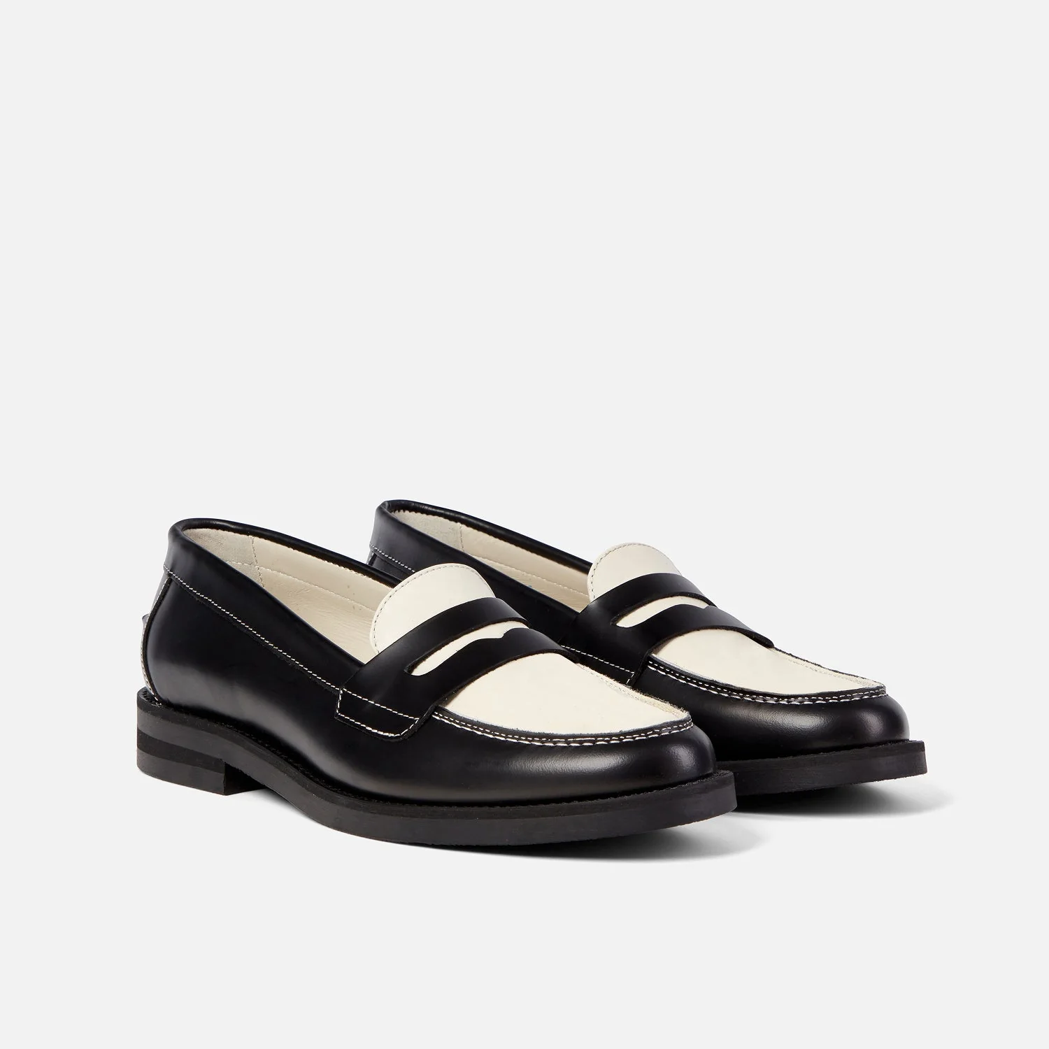 Wilde Black + White Penny Loafer - Women's - Image 3