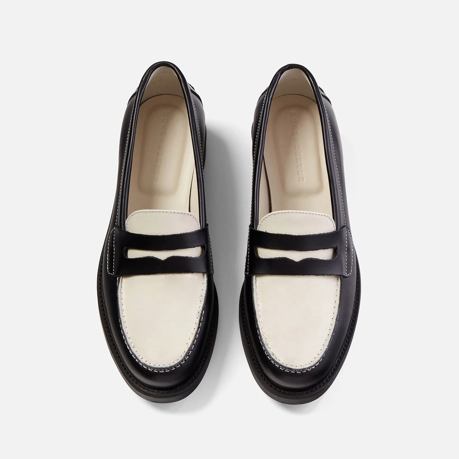 Wilde Black + White Penny Loafer - Women's - Image 4