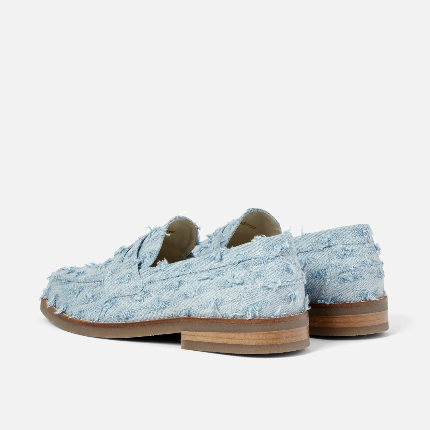 Wilde Blue Punched Denim Penny Loafer - Men's - Image 5