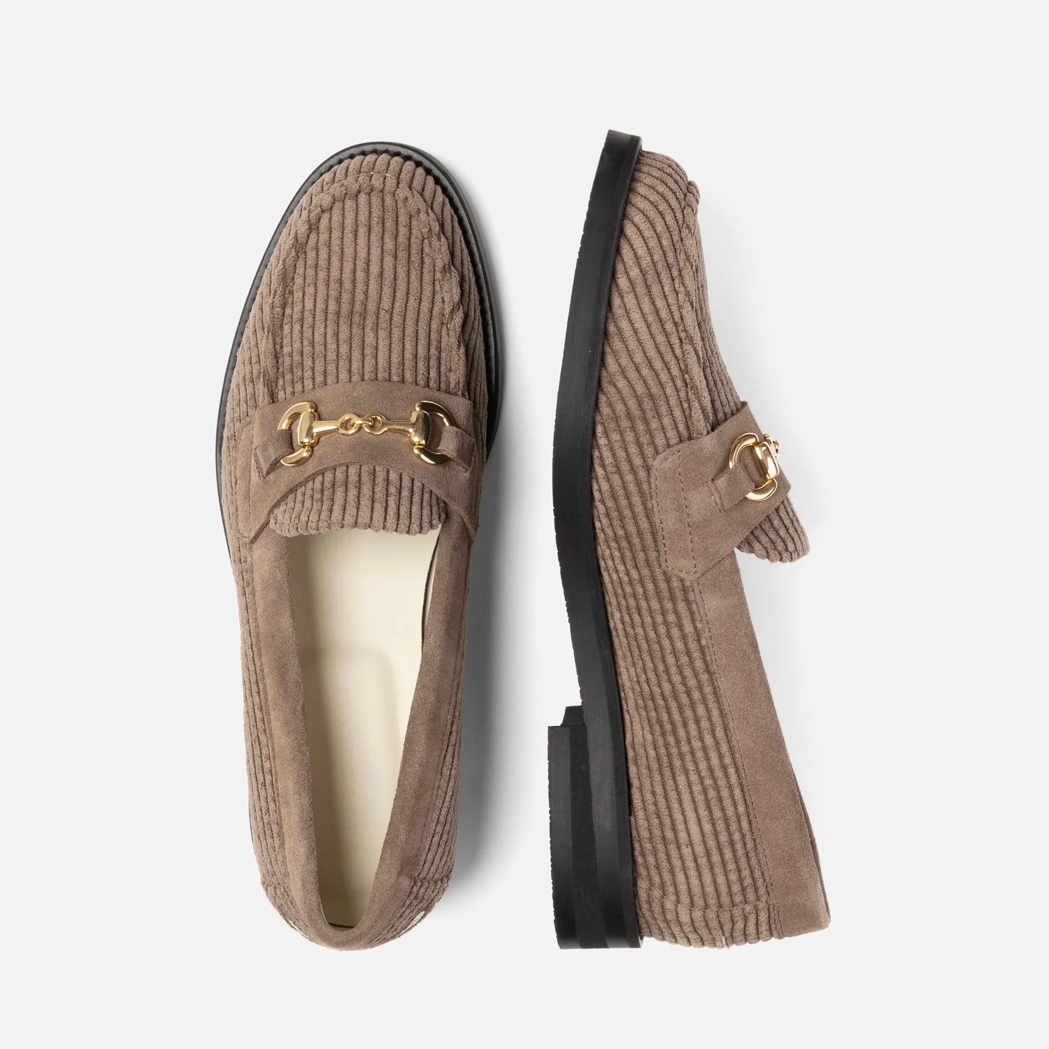 Wilde Brown Corduroy Bit Loafer - Women's - Image 5