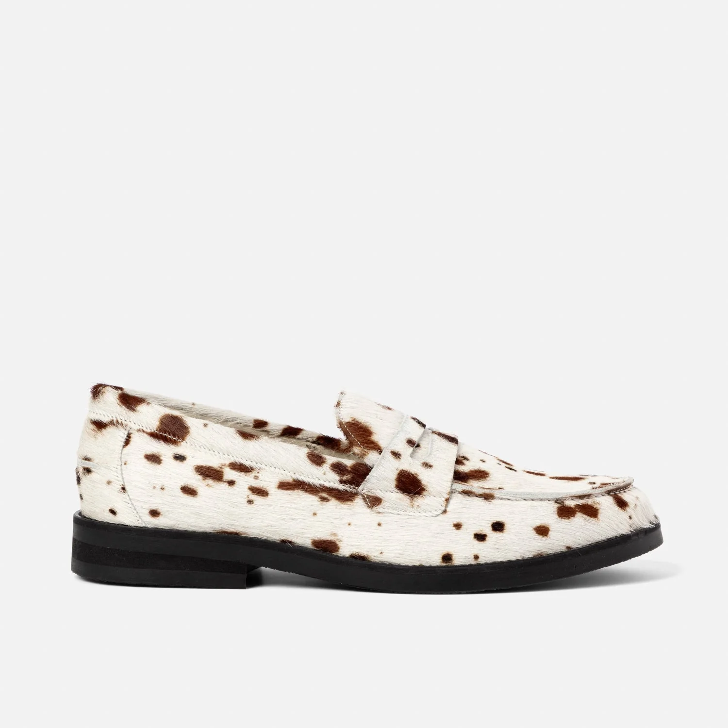 Wilde Brown Cow Pony Penny Loafer - Men's