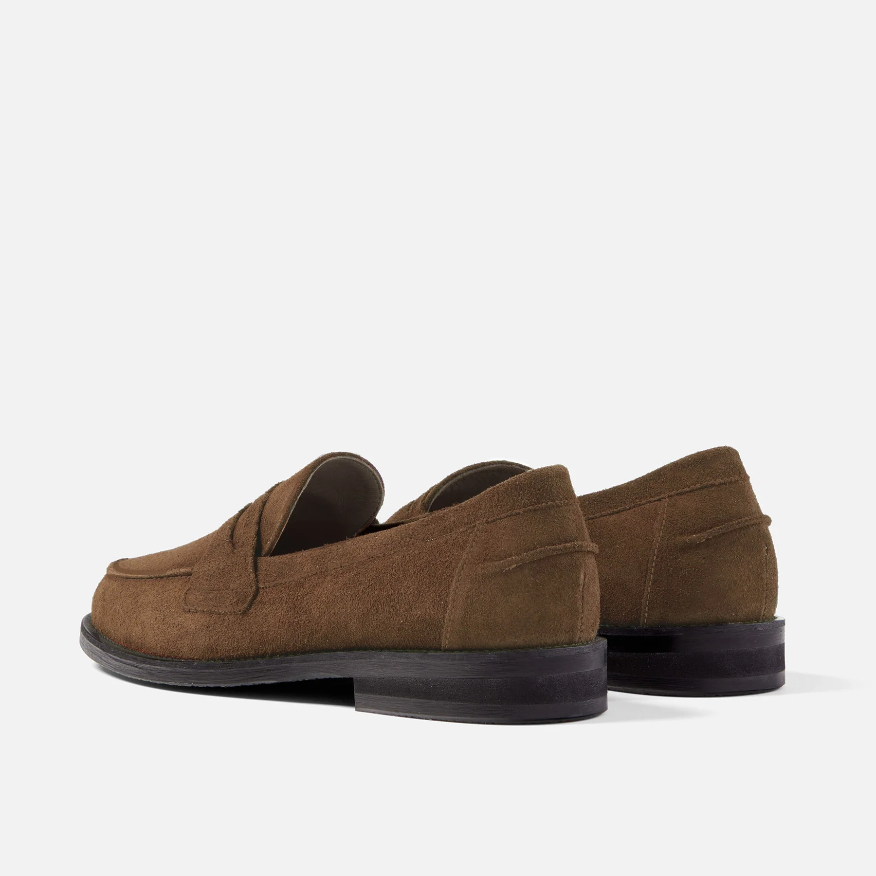 Wilde Brown Suede Penny Loafer - Men's - Image 5