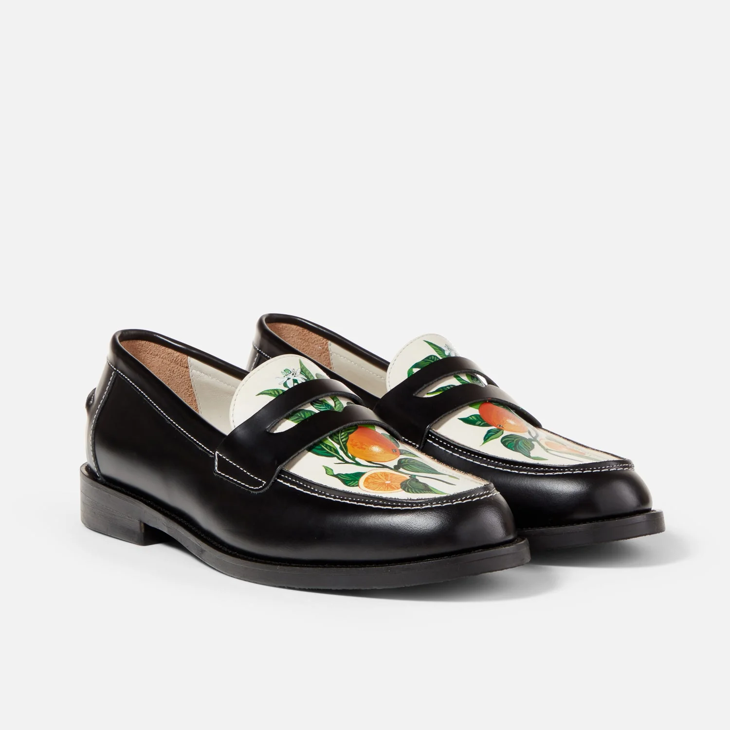 Wilde Hand-Painted Orange Penny Loafer - Men's - Image 3