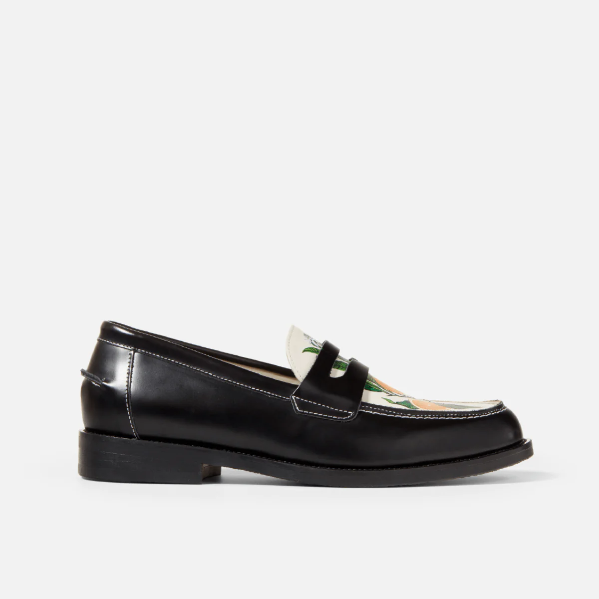 Wilde Hand-Painted Orange Penny Loafer - Women's - Image 4