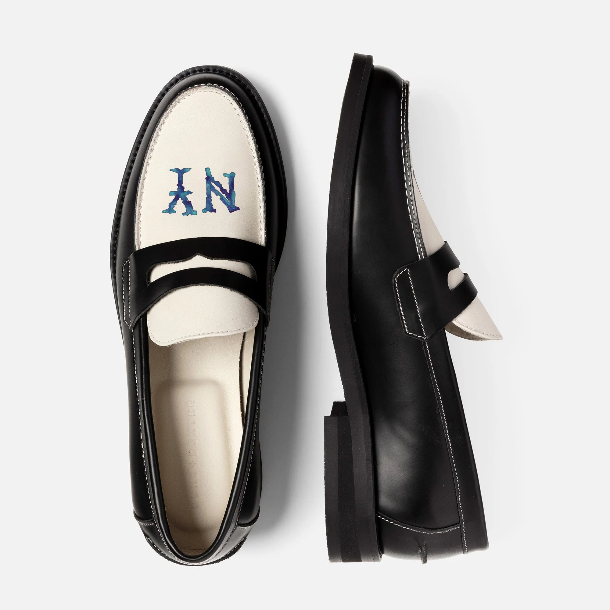 Wilde NY Black + White Penny Loafer - Men's - Image 5