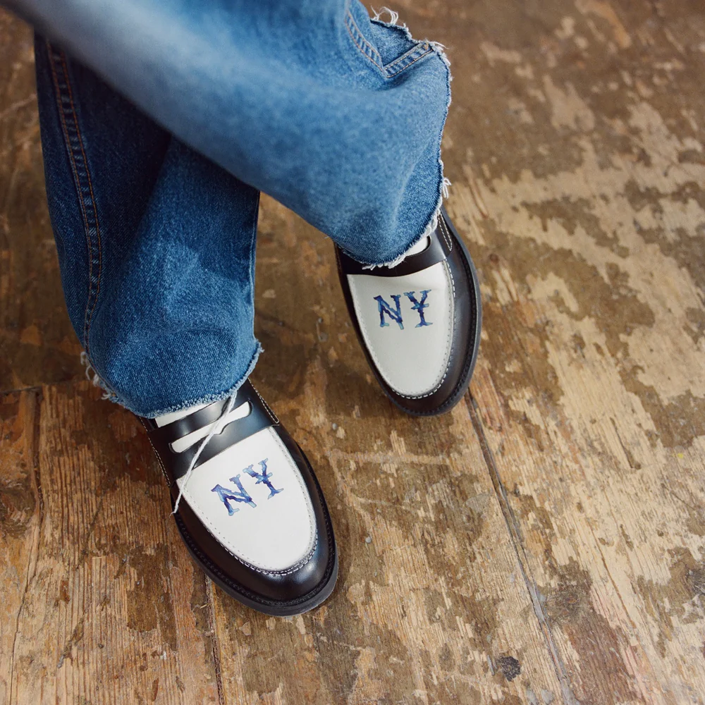 Wilde NY Black + White Penny Loafer - Men's - Image 8