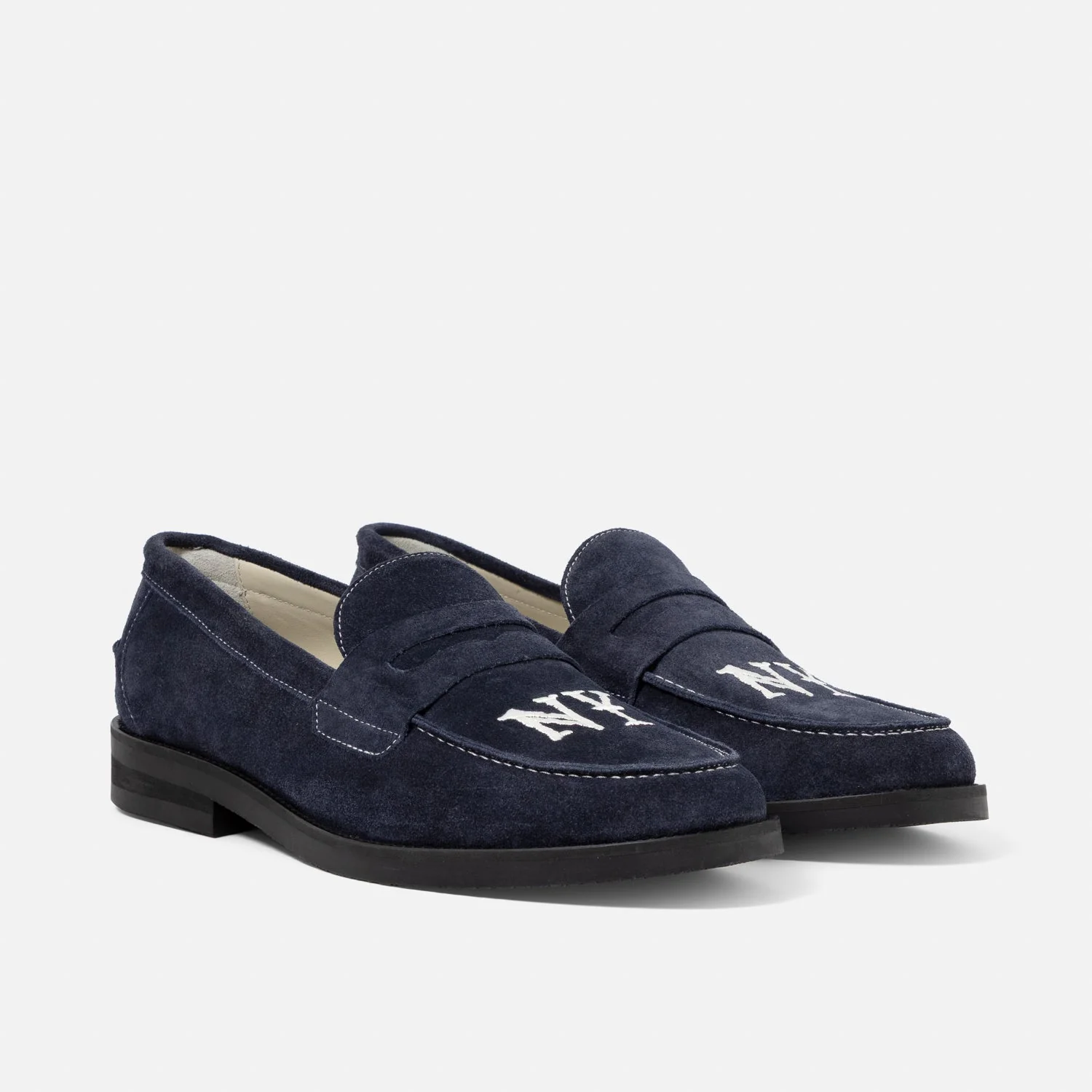 Wilde NY Navy Suede Penny Loafer - Men's - Image 3