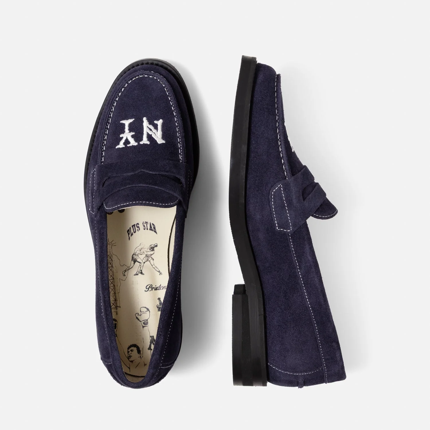 Wilde NY Navy Suede Penny Loafer - Women's - Image 5