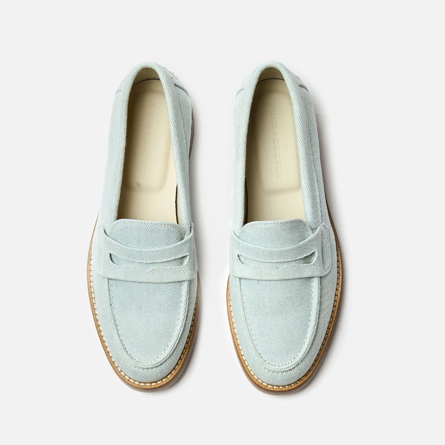 Wilde Washed Blue Denim Penny Loafer - Women's - Image 3